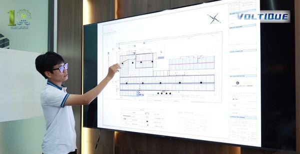 Hình ảnh không gian làm việc năng động tại văn phòng Solar E
