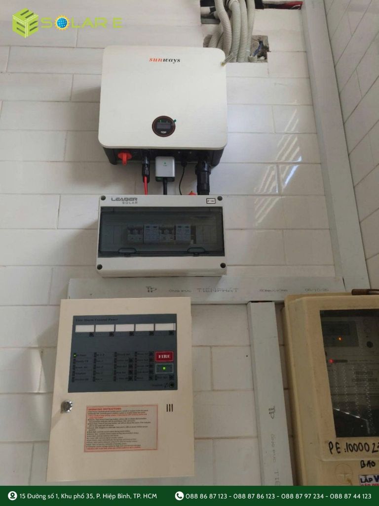 Inverter Sunways 3.6kW 1 pha hệ bám tải Solar E
