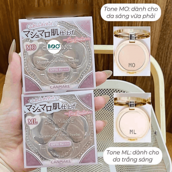 Đối tượng sử dụng phấn phủ dạng nén CANMAKE Marshmallow Finish Powder SPF50