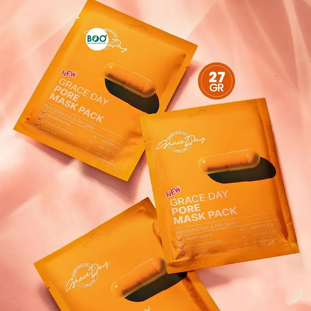 Tổng quan Mặt nạ vitamins thu nhỏ lỗ chân lông Grace Day Pore Mask Pack