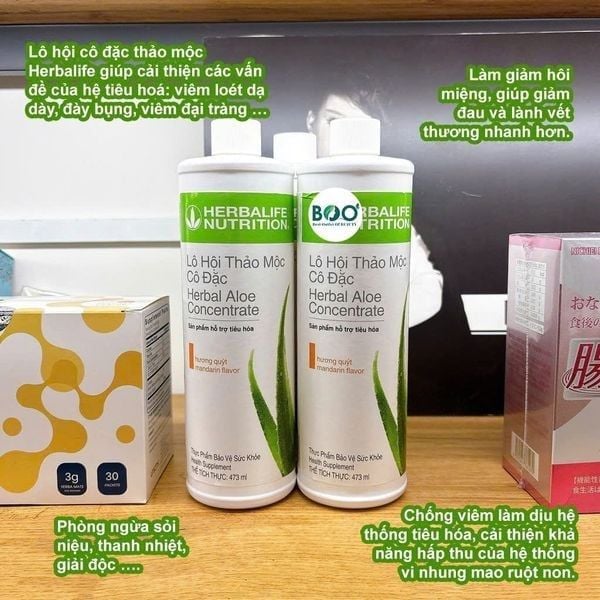 Nước uống  hỗ trợ khó tiêu Herbal Aloe ConcentrateƯu điểm vượt nội nước uống lô hộ Herbalife