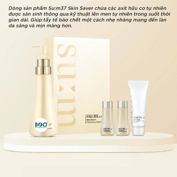 Hiệu quả vượt trội Bộ sữa rửa mặt Sum 37 Skin Saver Cleansing Foam làm sạch da