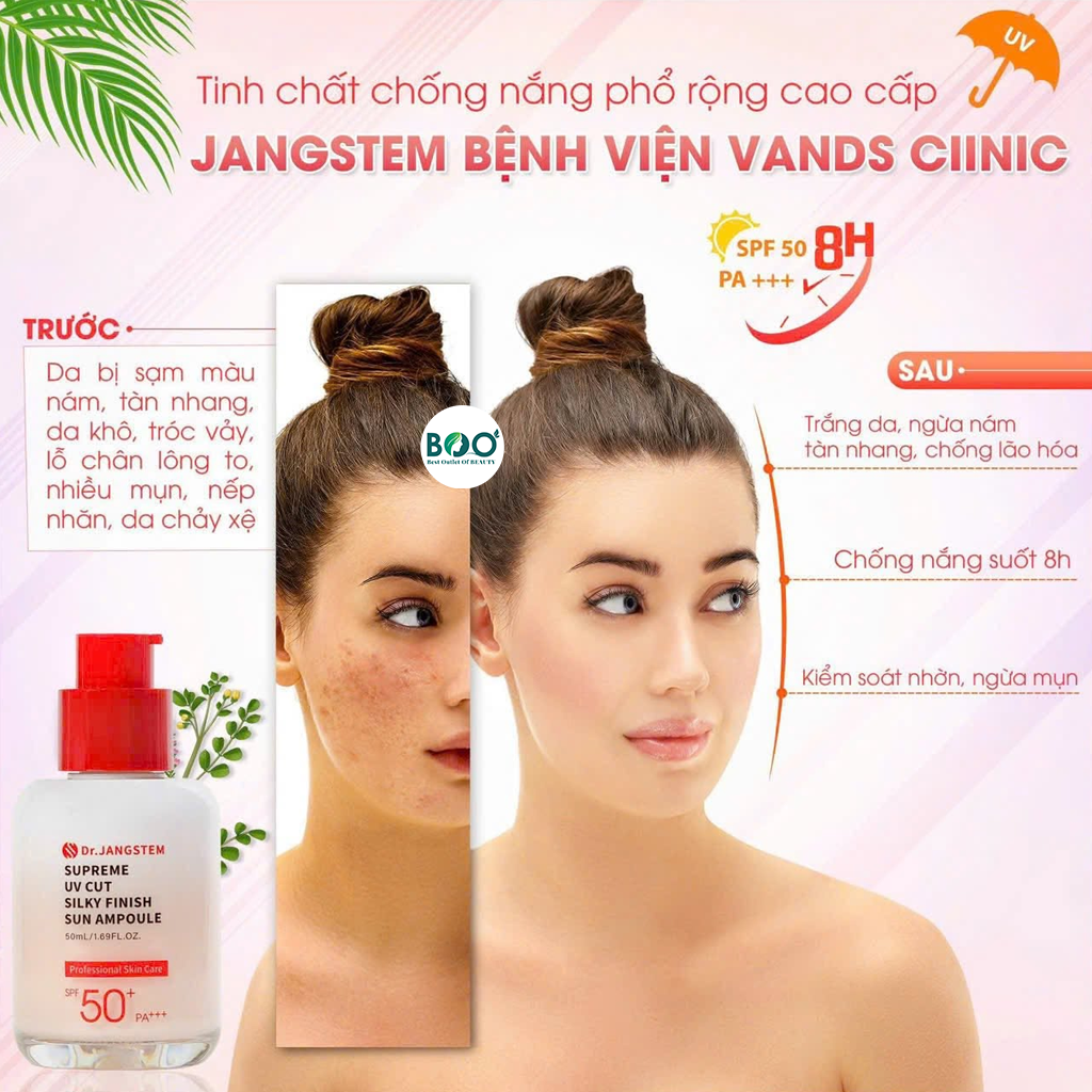 Công dụng chống tia UV dưỡng trắng tinh chất Dr.JANGSTEM