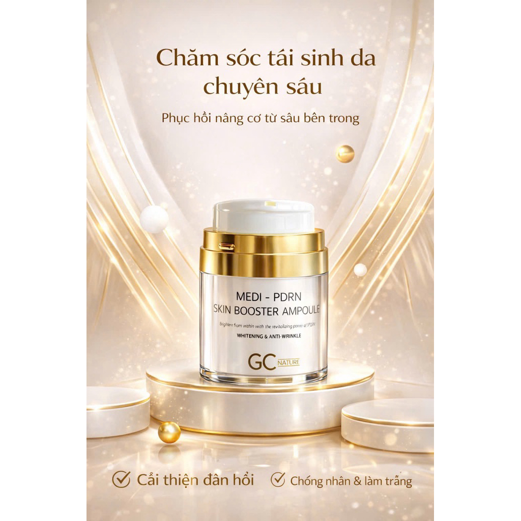 Công dụng dưỡng da chuyên sâu Medi-PDRN Skin Booster Ampoule