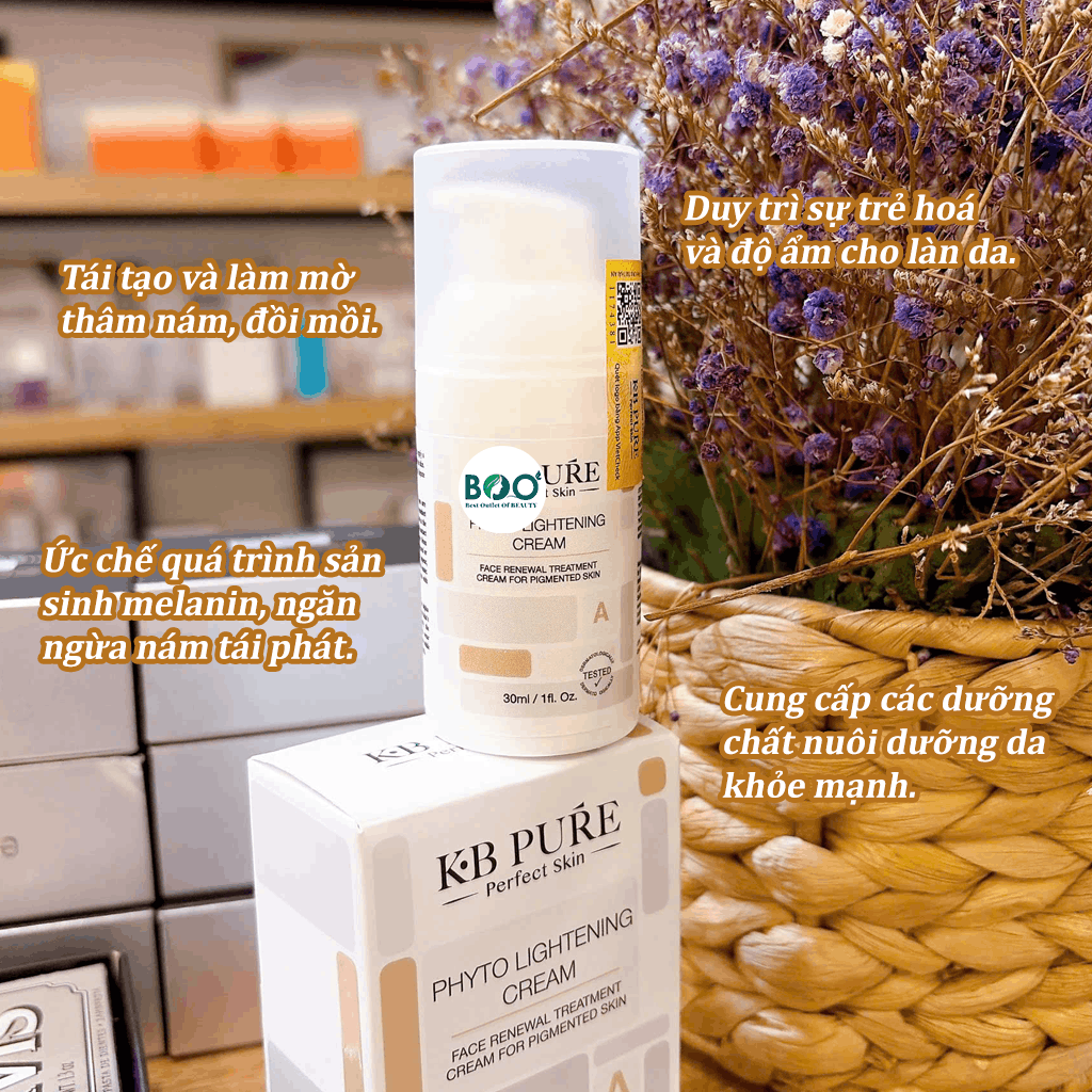 Công dụng mờ thâm nám vượt trội từ KB Pure Phyto Lightening Cream