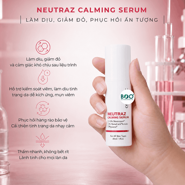 Công dụng tổng thể từ Orobanc Newtraz Calming Serum