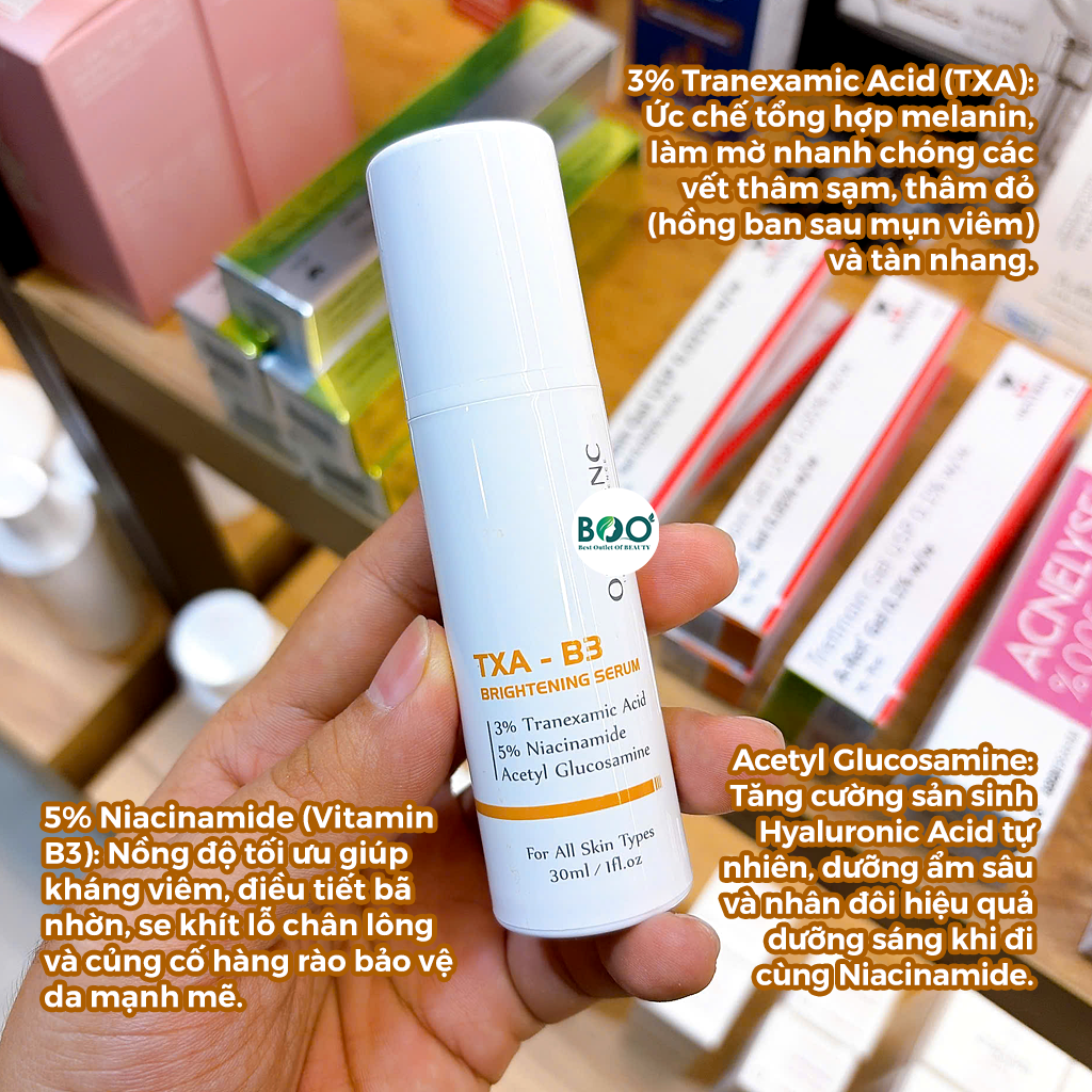 Công dụng tổng thể từ OROBANC TXA-B3 Brightening Serum