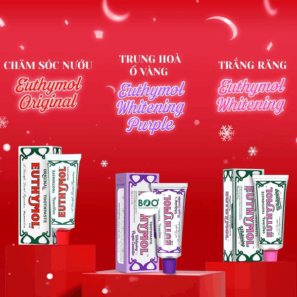 Công dụng vượt trội của Set Kem Đánh Răng Trắng Sáng Euthymol