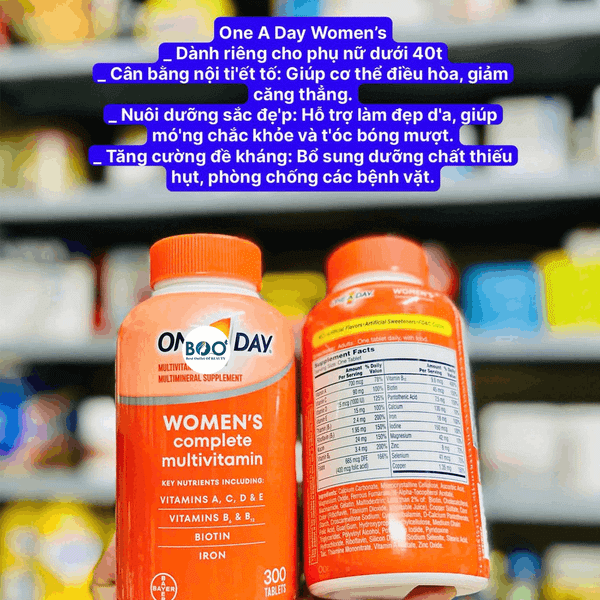Công dụng Vitamin tổng hợp One A Day Women's Complete dành cho nữ