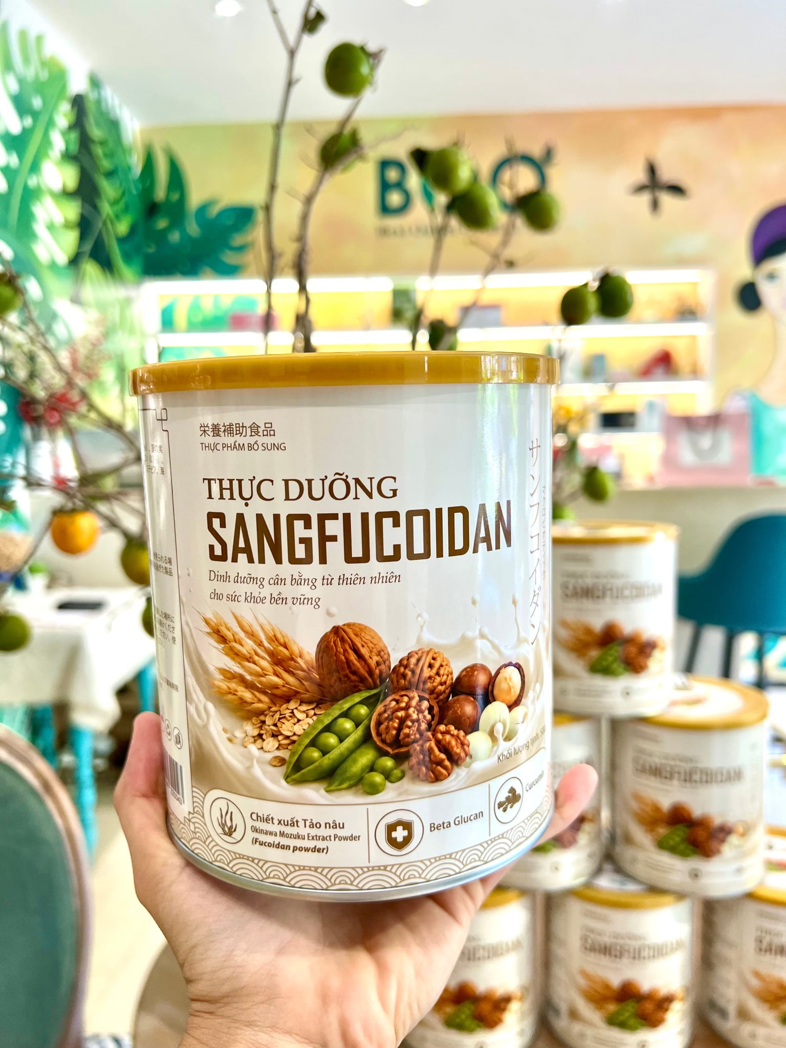 Hướng dẫn các bước pha bột thực dưỡng SangFucoidan đúng cách