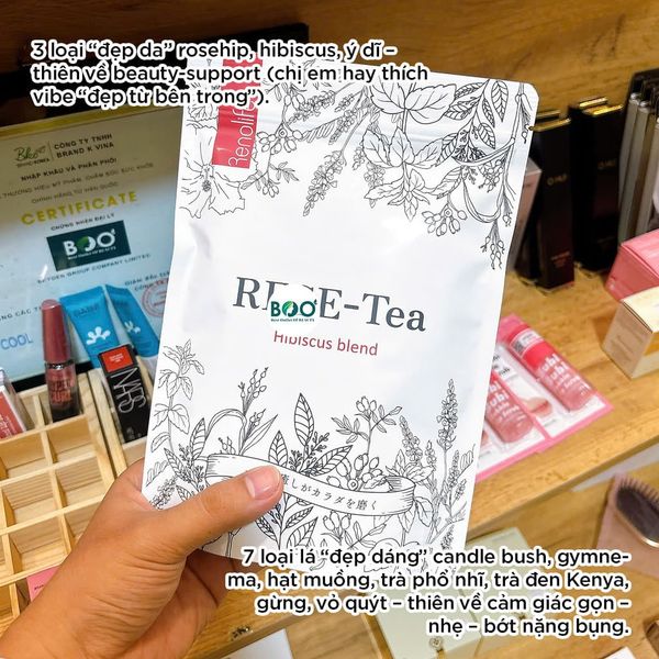 Công dụng vượt trội của Trà thảo mộc thanh lọc thải độc Renolife RESE-Tea Hibiscus Blend