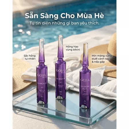 Hiệu quả vượt trội Kem làm hồng vùng Bikini Gcell XXVirgin Skin Treatment Premium Cream
