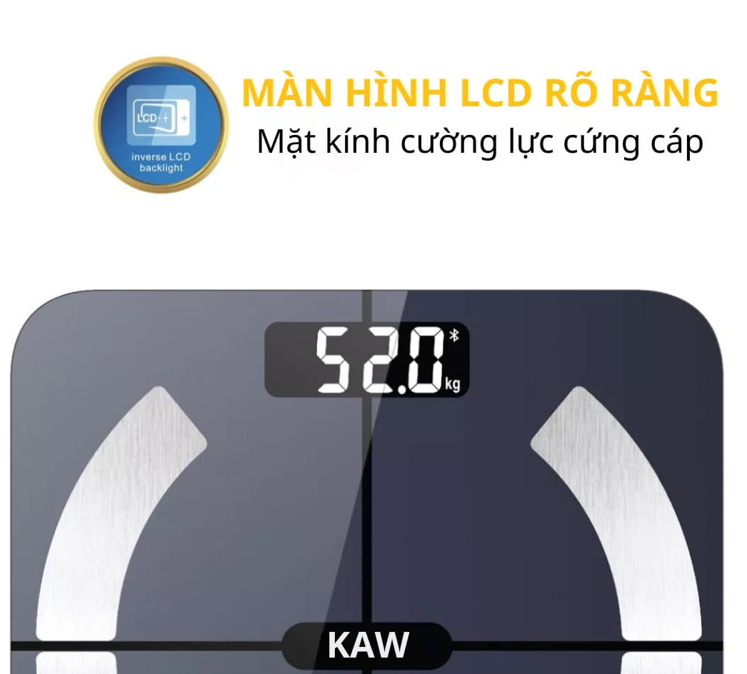 Màn hình cân điện tử KAW hiển thị rõ nét