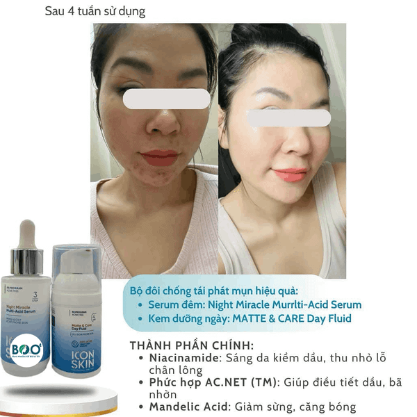 Những thành phần thiết yếu trong Icon Skin Matte & Care Fluid
