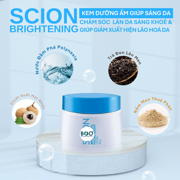 Thành phần chính Kem dưỡng ẩm mặt và cổ Scion Brightening Facial Boost Cream
