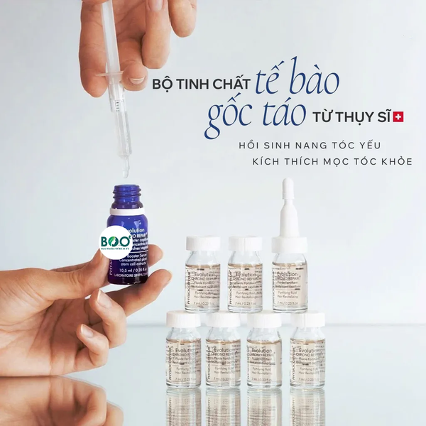 Tổng quan Bộ Tinh Chất Tế Bào Gốc Táo Thụy Sĩ Hồi Sinh Mầm Tóc Physiodermie