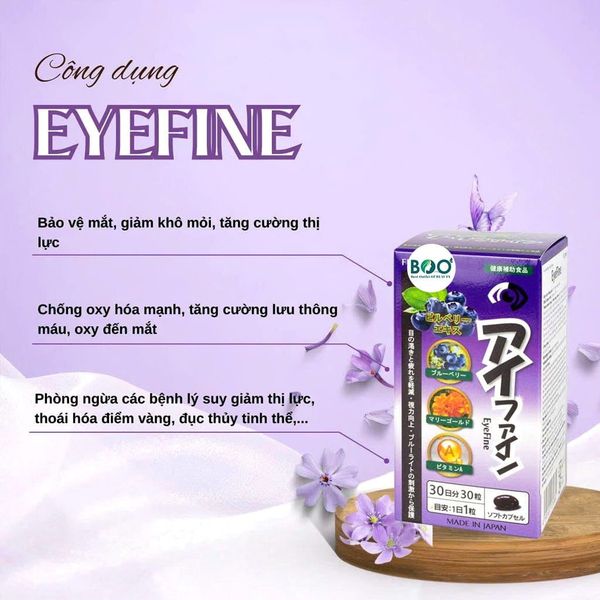 Sản phẩm hỗ trợ giảm mỏi mắt và khô mắt khi dùng đều đặn