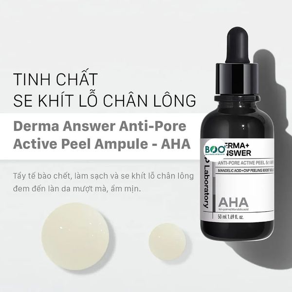 Tổng quan Tinh chất tẩy tế bào chết CNP Laboratory Derma Answer Anti-Pore Active Peel 51 Ampule AHA 50ml