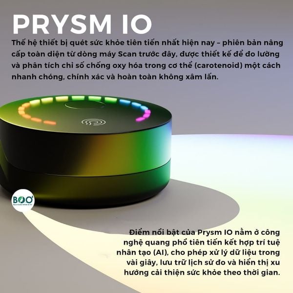 Tổng quan Máy Kiểm Soát Chỉ Số Chống Oxy Hóa Tại Nhà Prysm iO