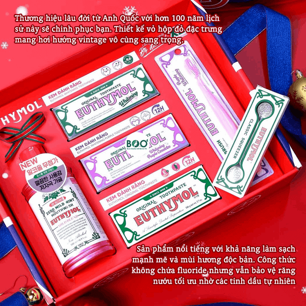 Tổng quan Set Kem Đánh Răng Trắng Sáng Euthymol