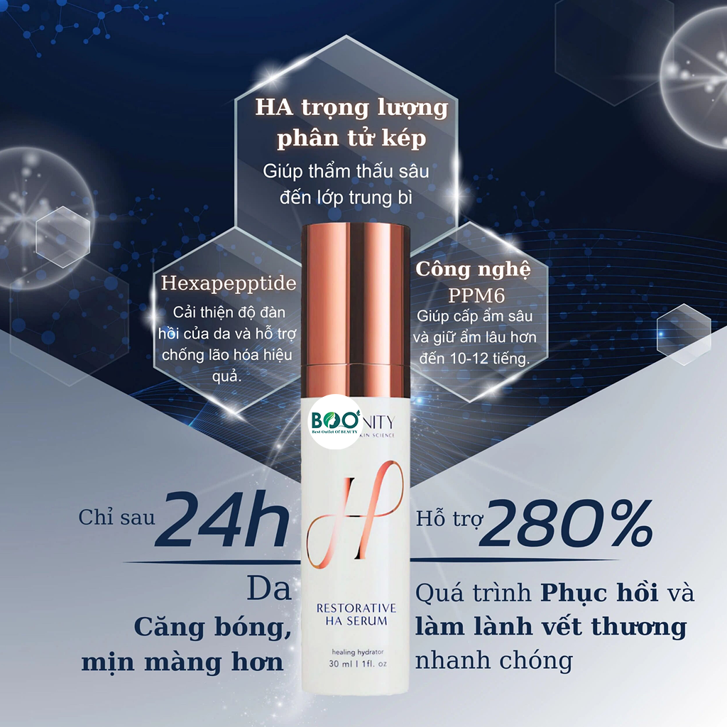 Tổng quan tinh chất Hydrinity Restorative HA Serum