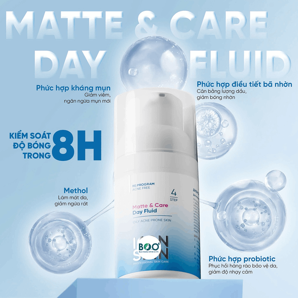 Tổng quan về kem dưỡng ẩm Icon Skin Matte & Care Day Fluid