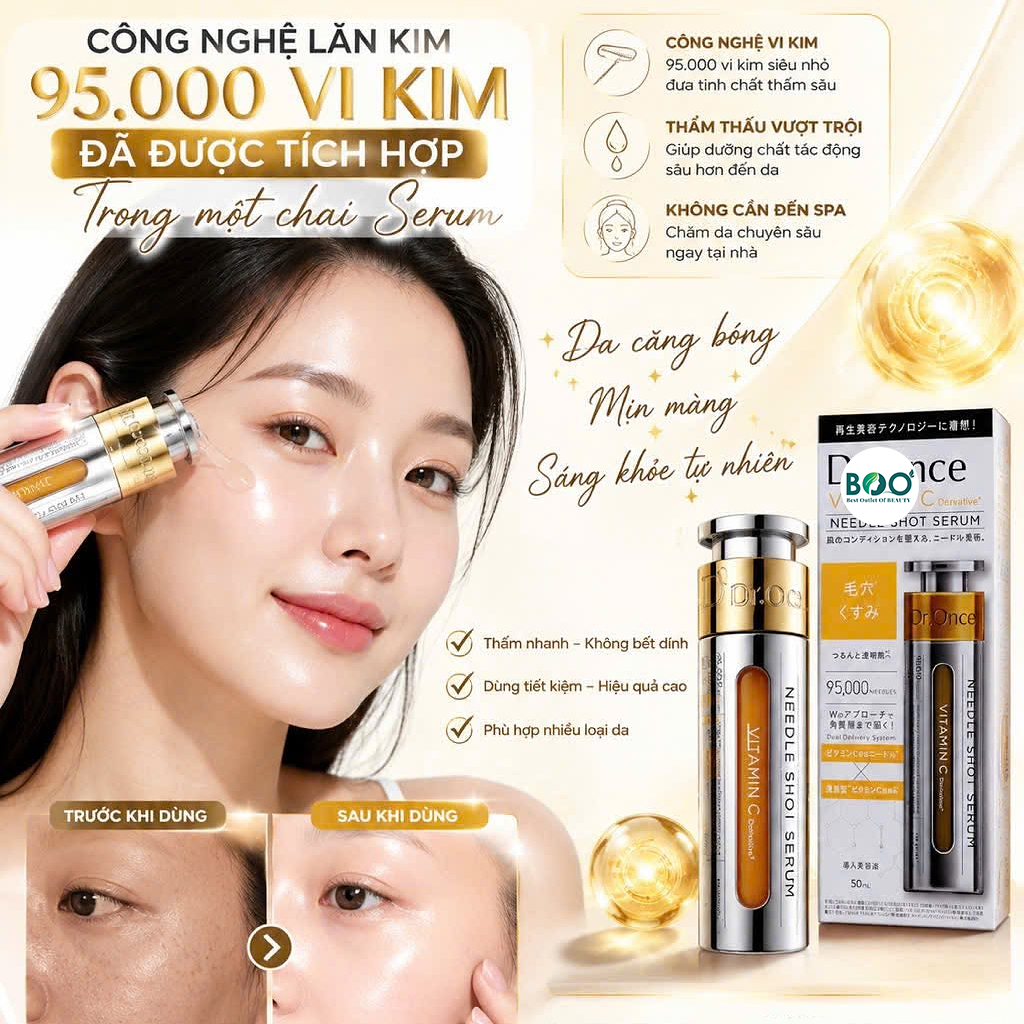 Tổng quan về Tinh chất vi kim Dr.Once Vitamin C Needle Shot Serum