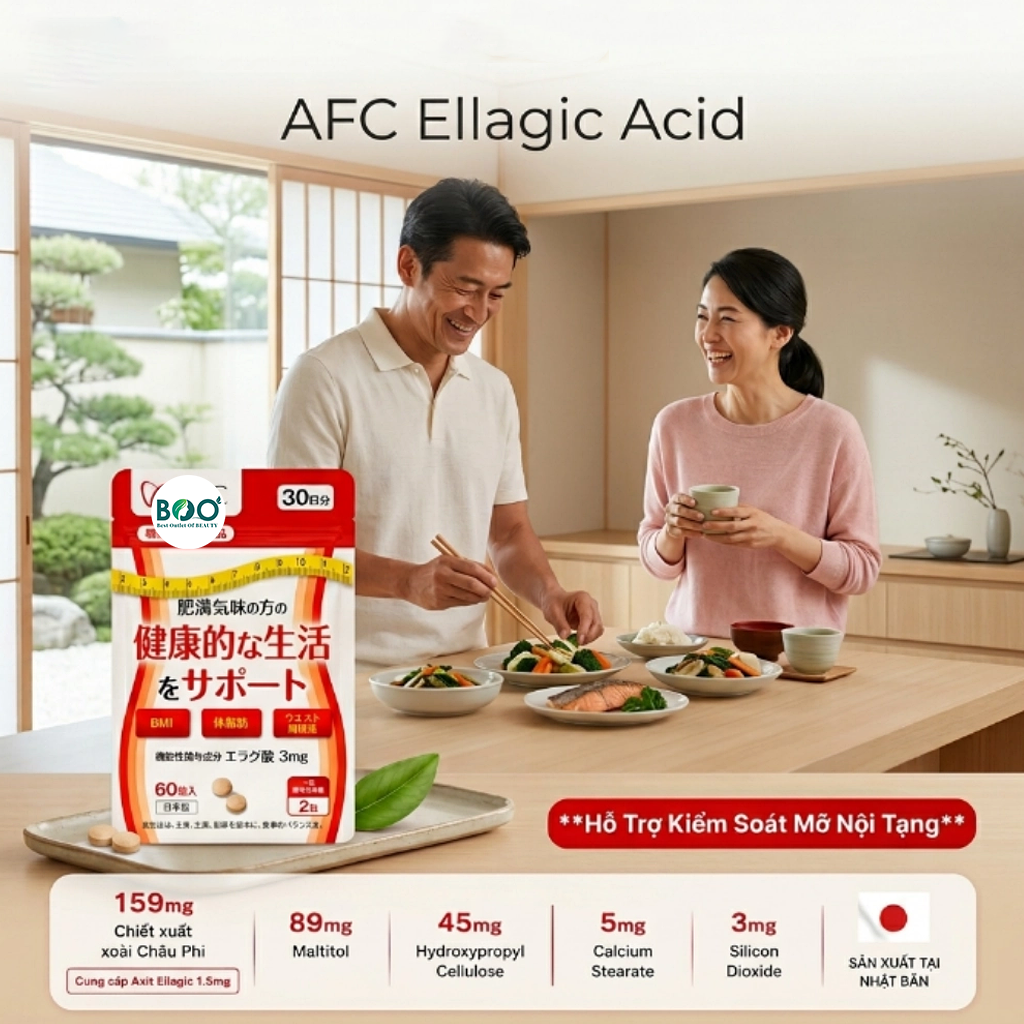 Tổng quan viên uống AFC Ellagic Acid