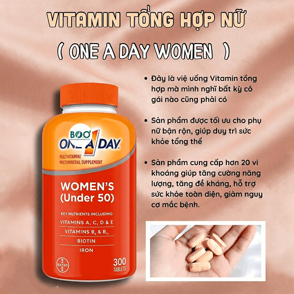 Tổng quan Viên uống bổ sung vitamin cho nữ One A Day Multivitamin