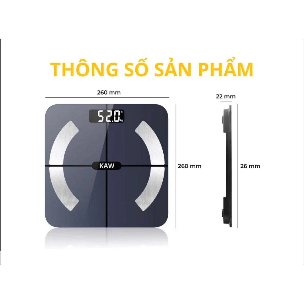 Thông số sản phẩm cân điện tử KAW
