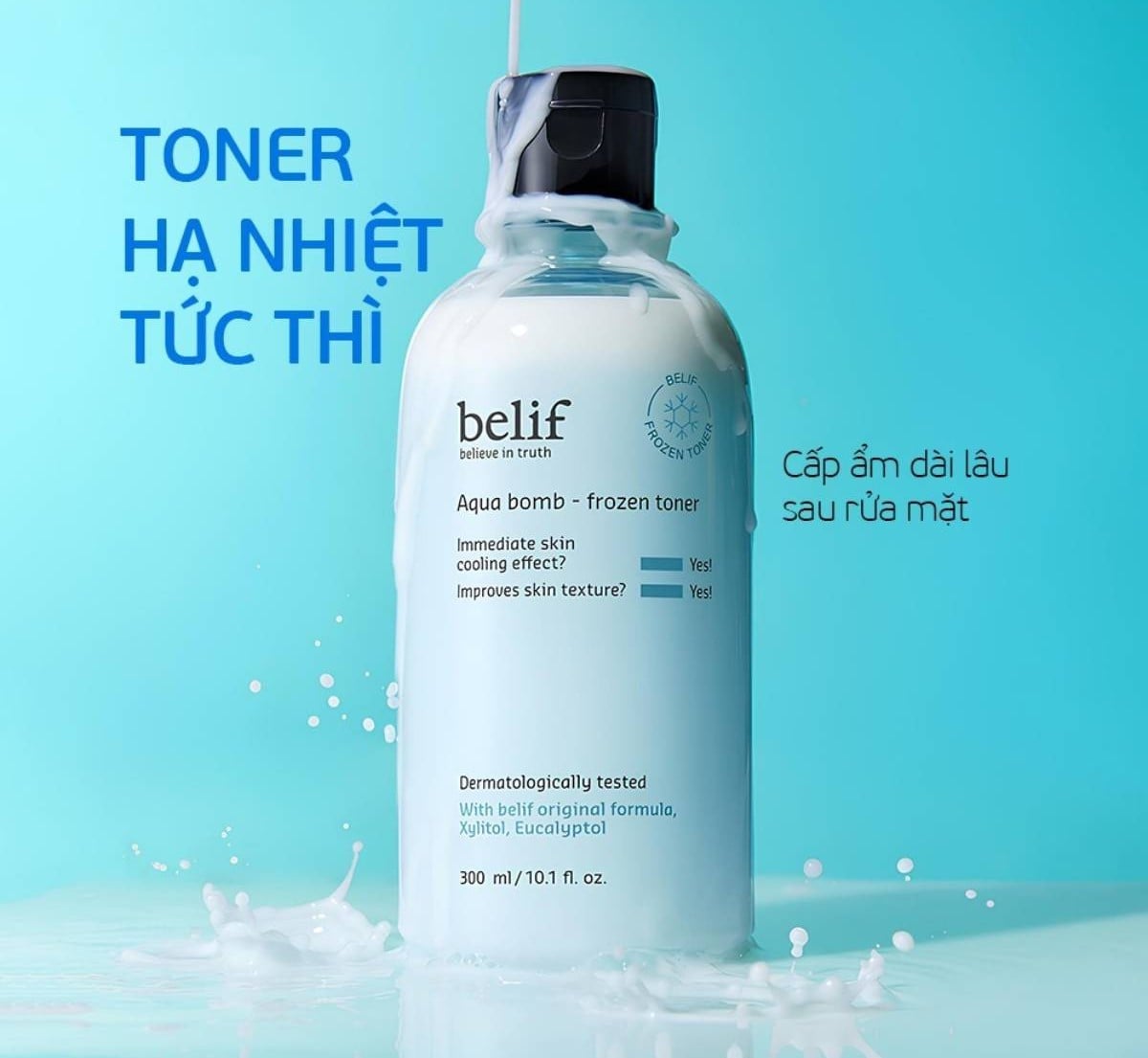 Tổng quan Belif Aqua Bomb Frozen Toner 300ml