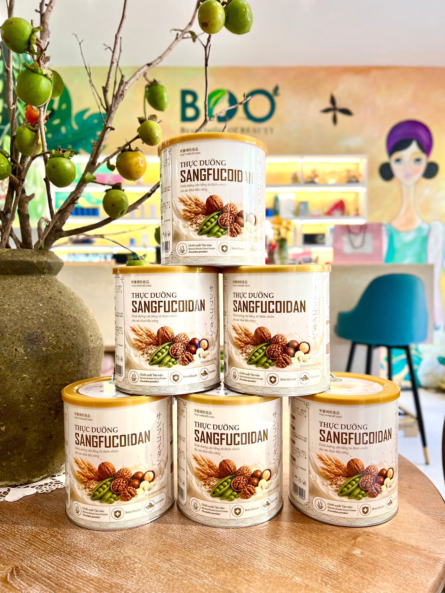 Tổng quan bột ngũ cốc thực dưỡng SangFucoidan lon 500g