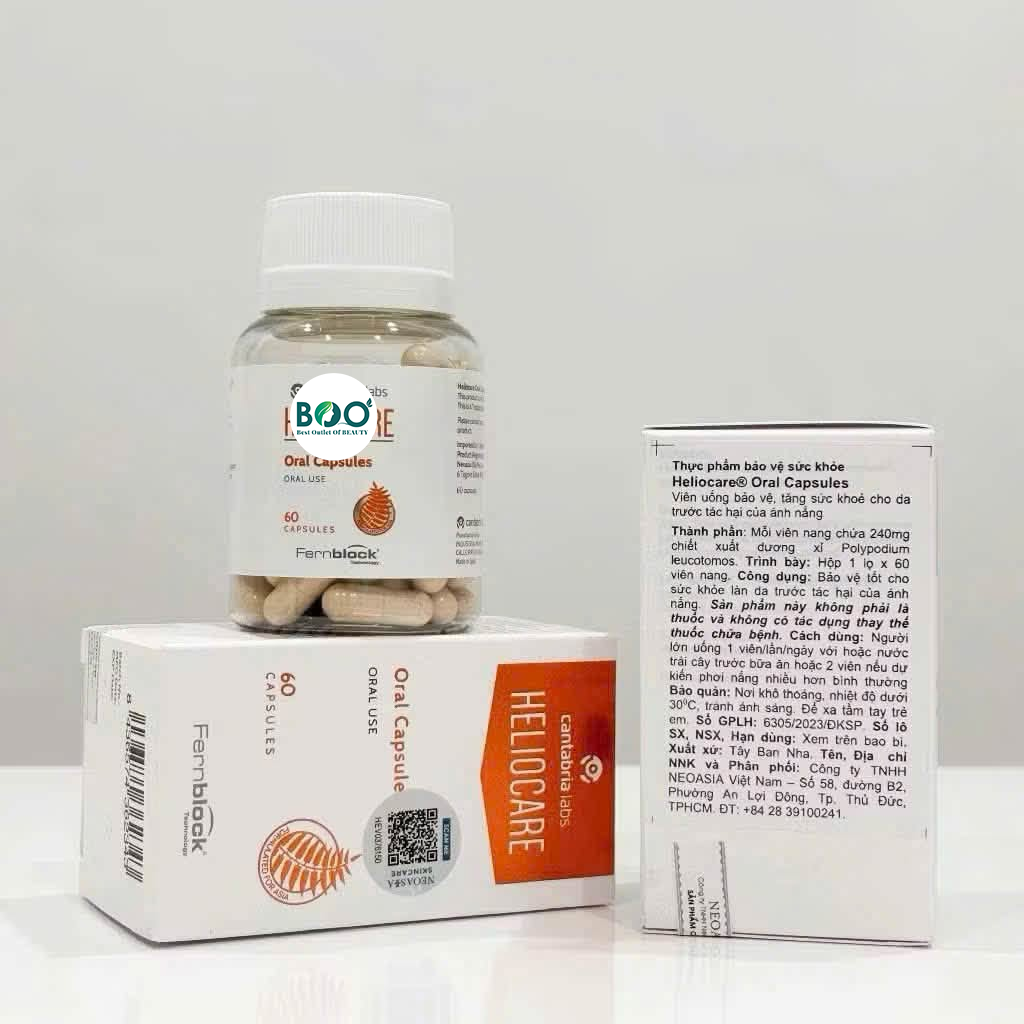 Tổng quan viên uống chống nắng Heliocare Oral