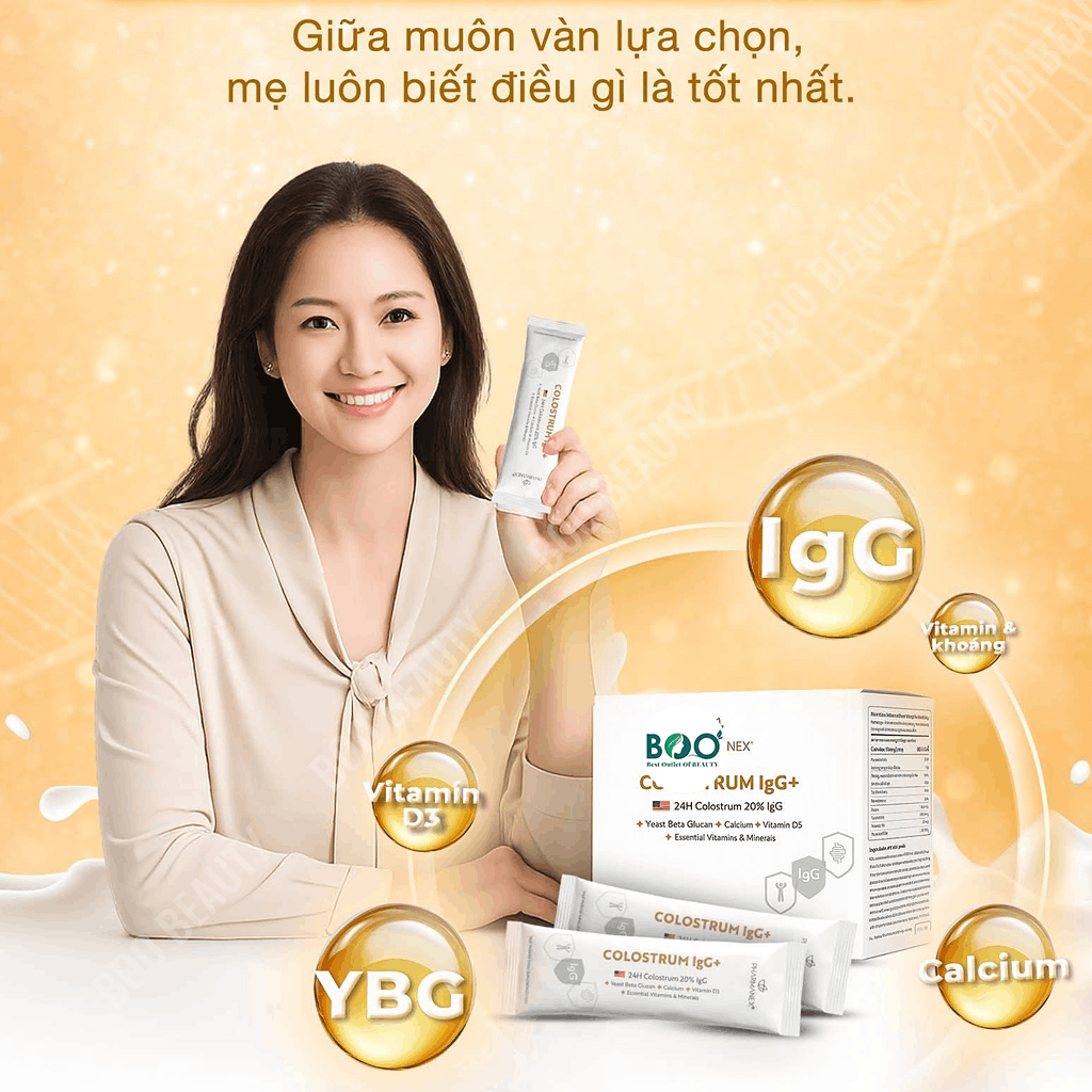Nguồn sữa non 24 giờ đầu tạo điểm nhấn khác biệt Pharmanex Colostrum IgG