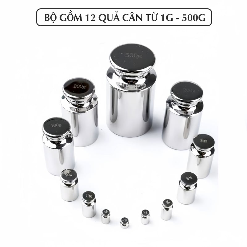 Bộ 12 quả cân định lượng chuẩn M1
