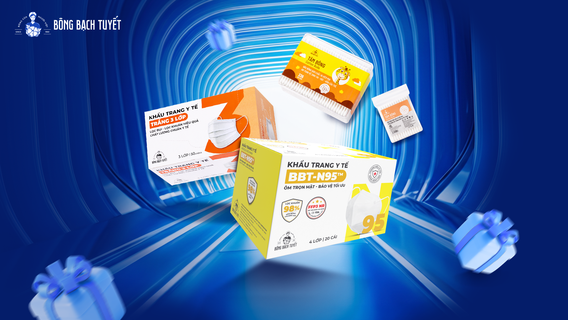 Tất cả sản phẩm khẩu trang tăm bông