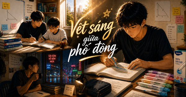 Vệt sáng giữa phố đông