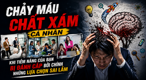 CHẢY MÁU CHẤT XÁM CÁ NHÂN: KHI TIỀM NĂNG CỦA BẠN BỊ ĐÁNH CẮP BỞI CHÍNH NHỮNG LỰA CHỌN SAI LẦM