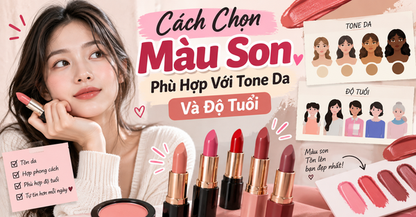 Cách Chọn Màu Son Phù Hợp Với Tone Da Và Độ Tuổi