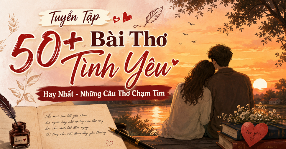 Tuyển Tập 50+ Bài Thơ Tình Yêu Hay Nhất - Những Câu Thơ Chạm Tim