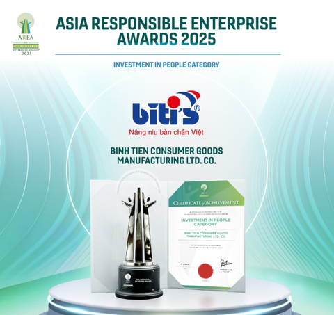 Biti’s là đại diện Việt Nam duy nhất được vinh danh tại hạng mục 