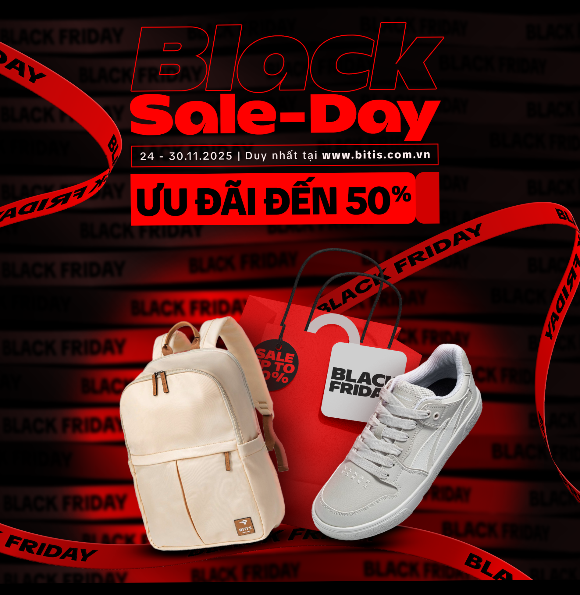 Biti's Black-sale-day 2025 giảm đến 50%