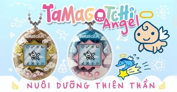 Original Tamagotchi Angel với cảm ứng chạm độc đáo, nuôi dưỡng linh hồn trên thiên đường