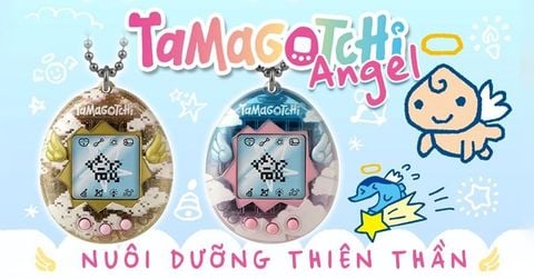 Original Tamagotchi Angel với cảm ứng chạm độc đáo, nuôi dưỡng linh hồn trên thiên đường