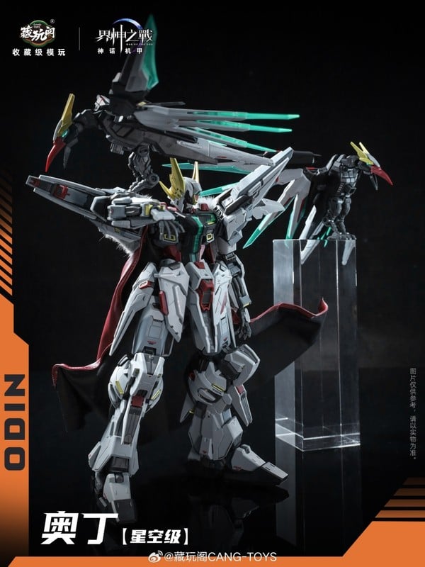 backpack của Mô hình CangToys GMS-004 Starlight Class ODIN War of the God có thể tách thành 2 drone quạ