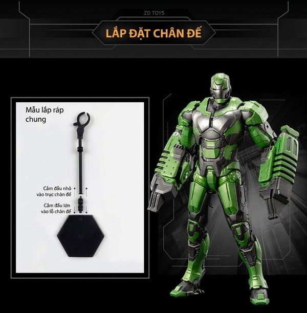 nShop bán Mô hình trang trí Marvel - Iron Man MK26 - ZD Toys - ZM65 ship COD giao nhanh tận nhà toàn quốc