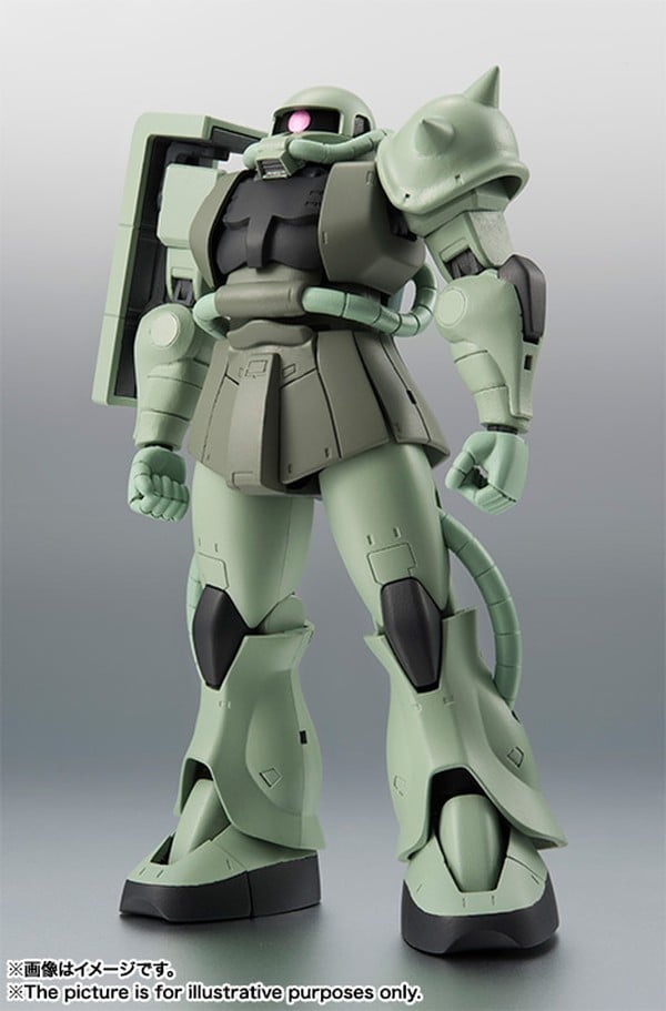 mô hình MS-06 Zaku Ver A.N.I.M.E. - Robot Spirits Side MS Bandai thiết kế giống anime chất lượng cao