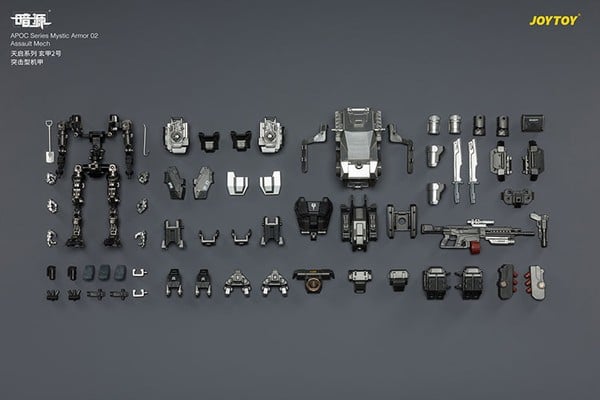 mô hình JOY TOY APOC Series Mystic Armor 02 Assault Mech ST-8627 có thể tháo giáp và hoán đổi trang bị phụ kiện