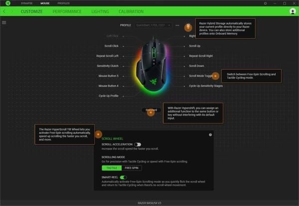 Chuột Razer Basilisk V3 sở hữu 11 nút bấm có thể lập trình linh hoạt nShop