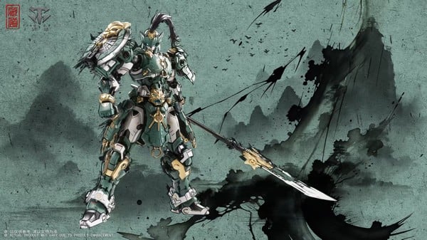 model kit Cangdao CD-AS-01 Guardian Sentinels of Azure Dragon có khung xương hợp kim độ bền cao